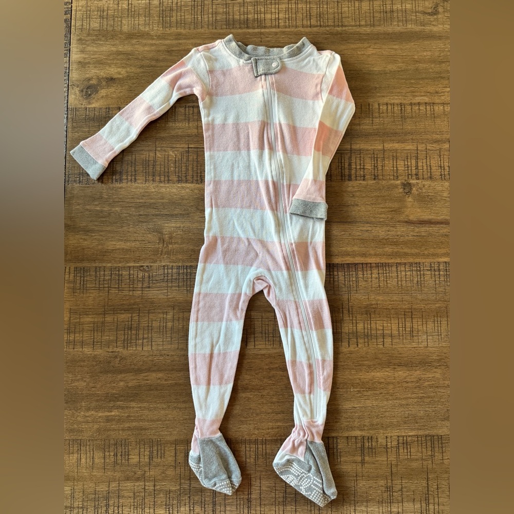 BURT'S BEES | Toddler Zip Front Non-slip Footed Pajamas, 100% Organic Cotton
